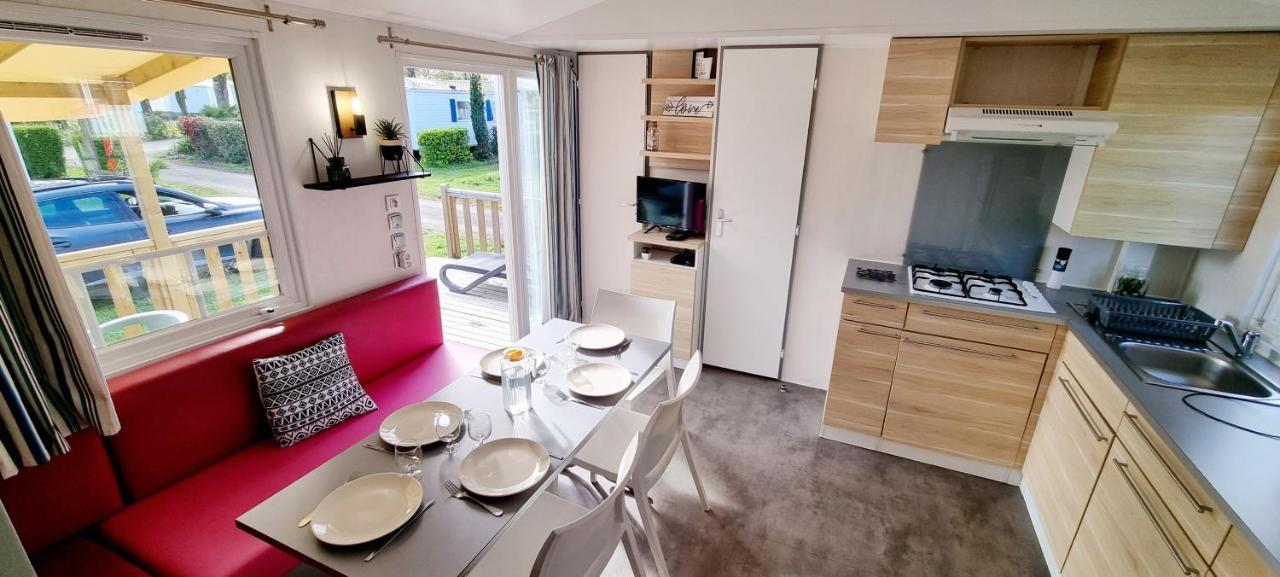 Mobil-Home 6 Personnes - Bretagne - Piscine - Plage เทรเกิงก์ ภายนอก รูปภาพ